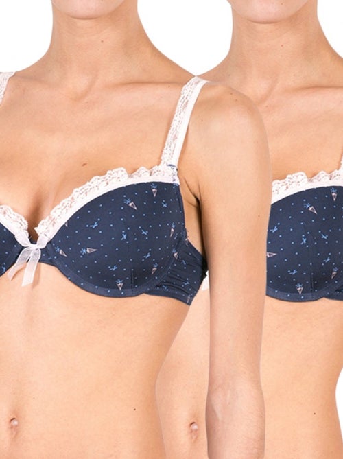 Sujetador push-up mujer pack de 2 - Kiabi