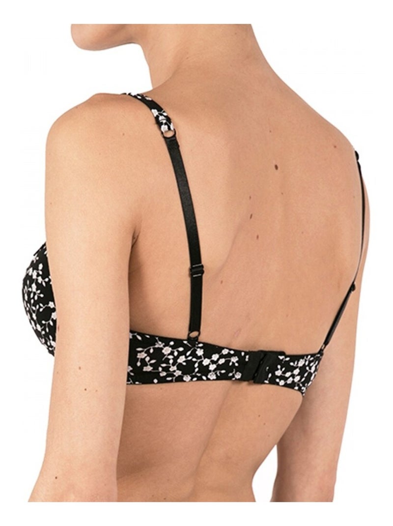 Sujetador push-up mujer pack de 2 Negro Blanco - Kiabi
