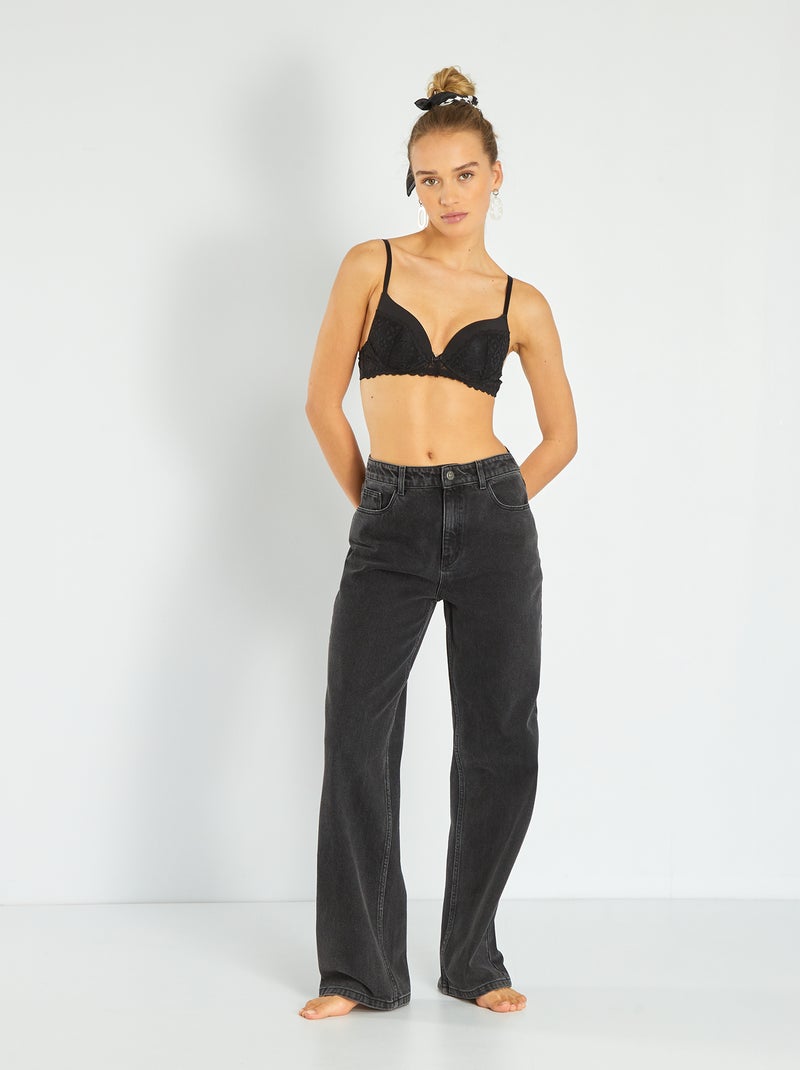 Sujetador push-up negro - Kiabi