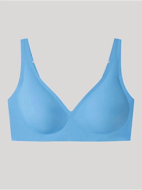Sujetador push-up sin aro y con foam extraíble, de microfibra - Kiabi Sujetador push-up sin aro y con foam extraíble, de microfibra - Kiabi