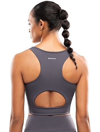 Sujetador running mujer mujer angkor dark gray