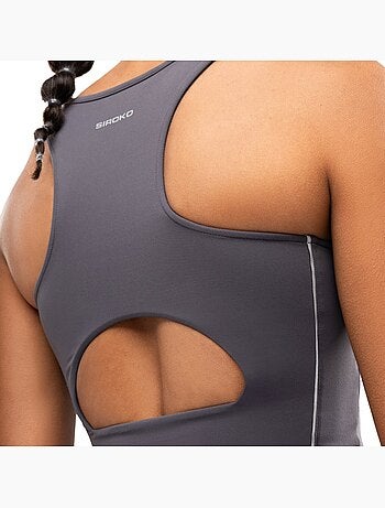 Sujetador running mujer mujer angkor dark gray
