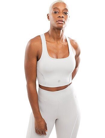 Sujetador running mujer mujer angkor light gray