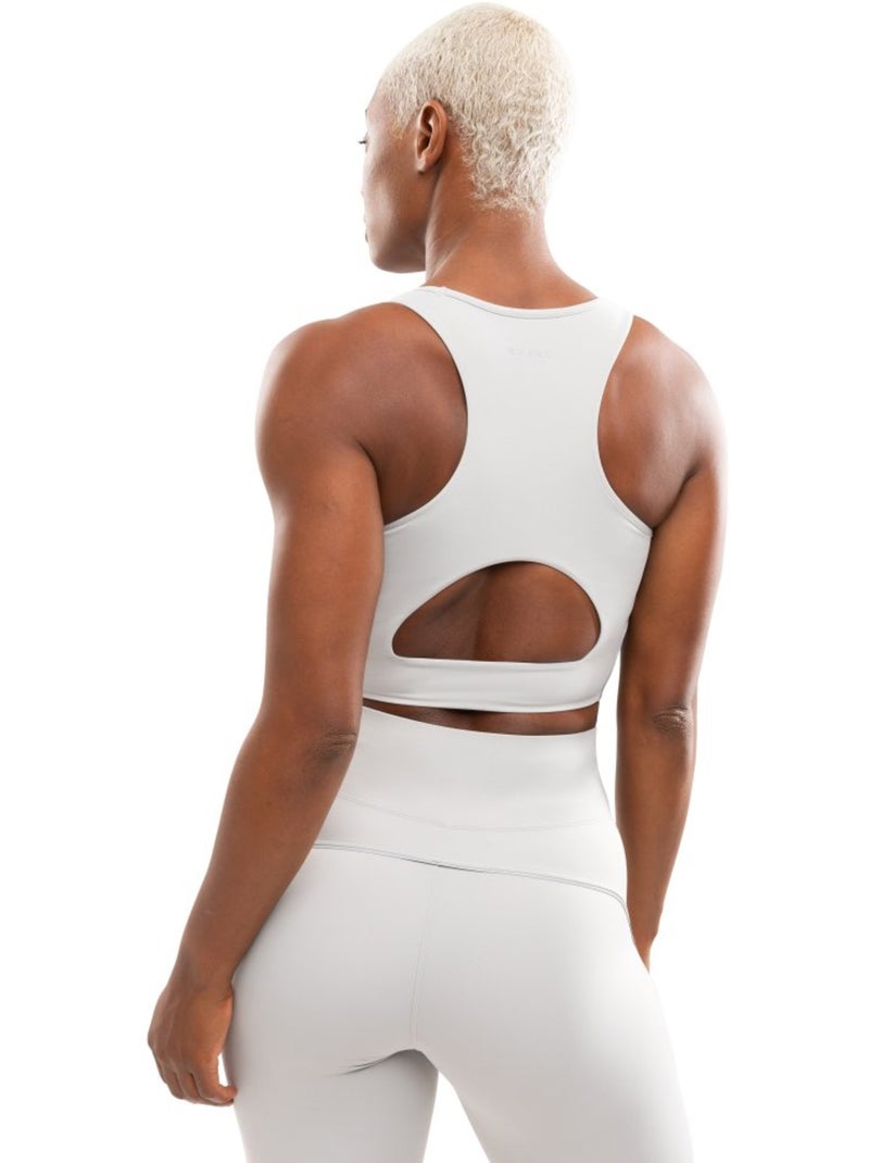 Sujetador running mujer mujer angkor light gray Blanco Gris - Kiabi