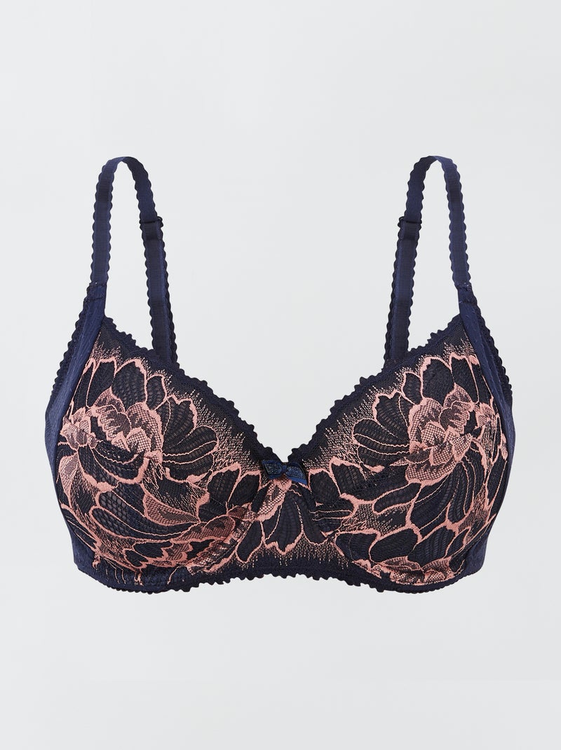 Sujetador 'Sans Complexe' de encaje AZUL - Kiabi