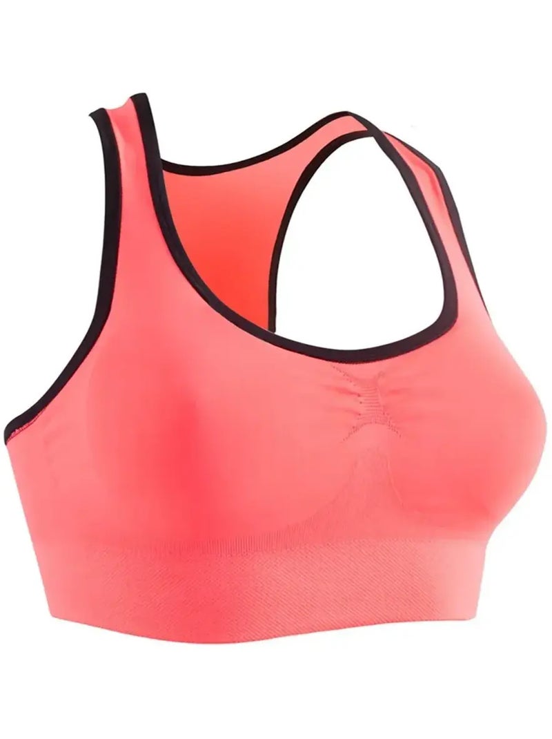 Sujetador Top Fit Active Reafirmante Coral - Kiabi