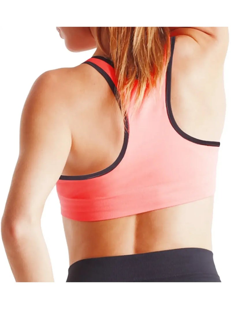 Sujetador Top Fit Active Reafirmante Coral - Kiabi