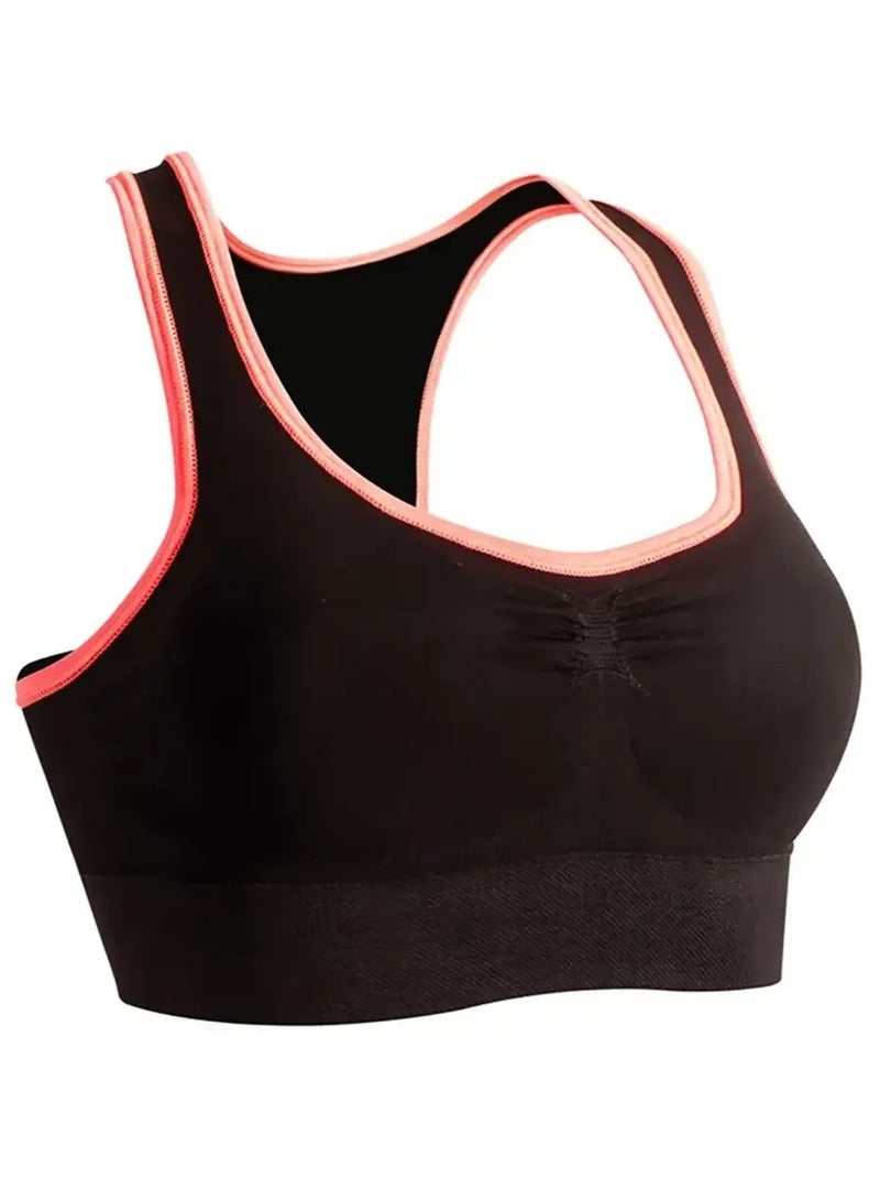 Sujetador Top Fit Active Reafirmante Negro - Kiabi