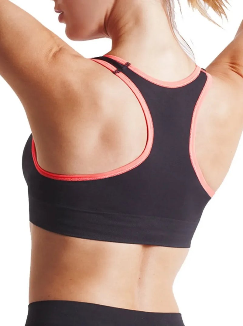 Sujetador Top Fit Active Reafirmante Negro - Kiabi