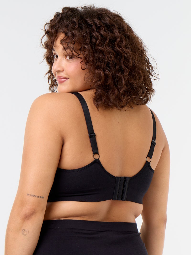 Sujetador top sin aros Negro - Kiabi
