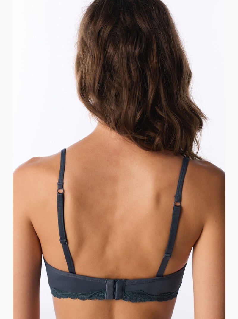 Sujetador triangular acolchado penti Gris negro - Kiabi