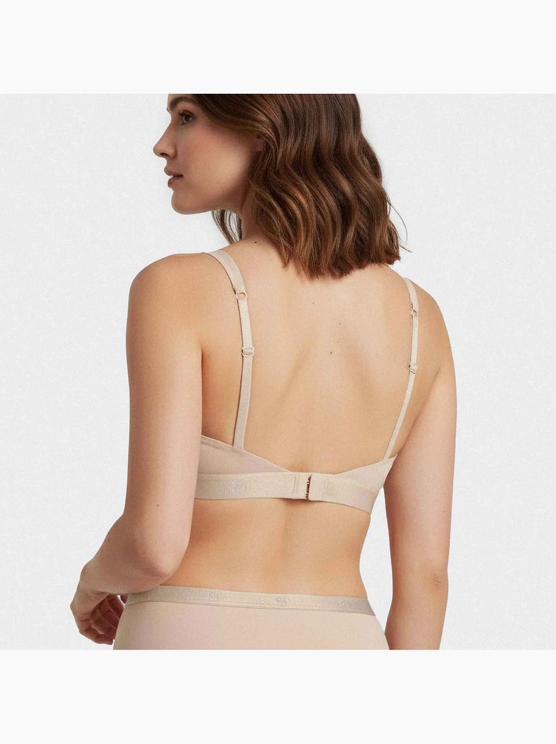 Sujetador triangular sin aros segunda piel | Impetus Beige - Kiabi