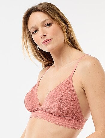 Sujetador triángulo de encaje