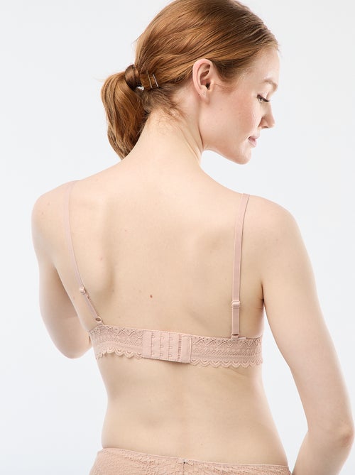 Sujetador triángulo de encaje - Kiabi