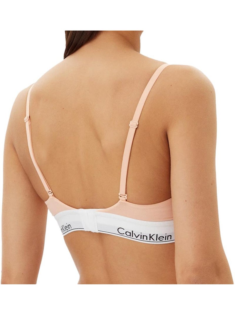 Sujetador Triángulo Ligeramente Forrado Calvin Klein Jeans para Mujer Rosa - Kiabi