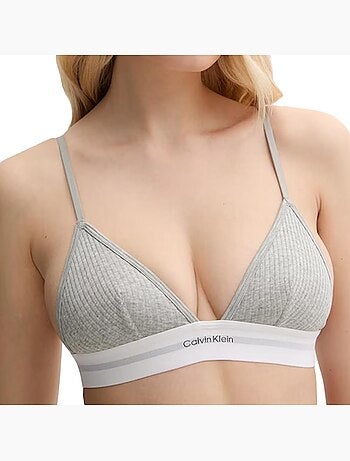 Sujetador triángulo sin relleno para mujer calvin klein jeans