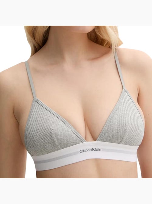Sujetador triángulo sin relleno para mujer calvin klein jeans - Kiabi