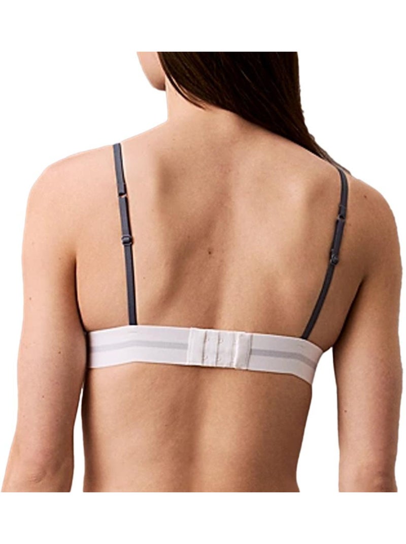 Sujetador triángulo sin relleno para mujer calvin klein jeans Gris plateado - Kiabi