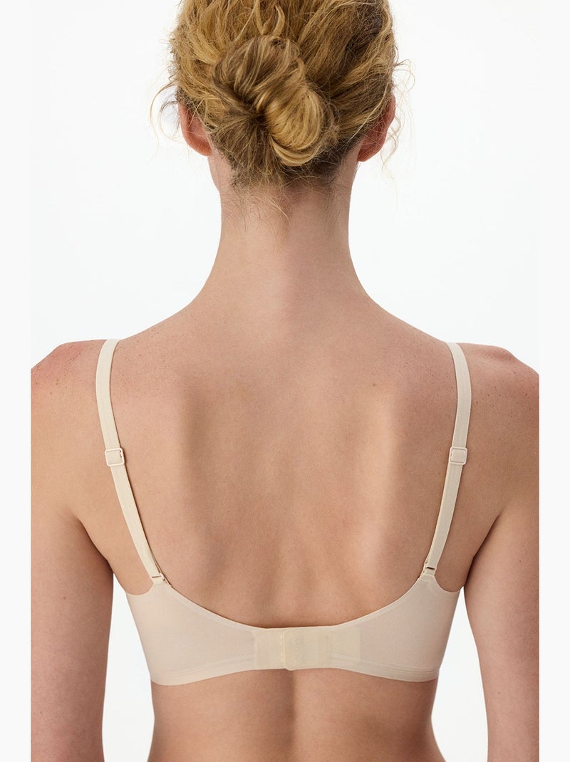 Sujetador zerogram decolette con relleno invisible penti Beige arcilla - Kiabi