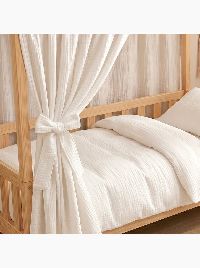 Sujetadores anudables para dosel de cama en gasa de algodón | SEVIRA KIDS Blanco - Kiabi