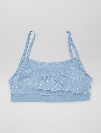 Sujetadores de tirantes finos en punto - Pack de 2