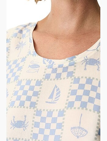 Sun kissed top de pijama de tirantes a cuadros penti
