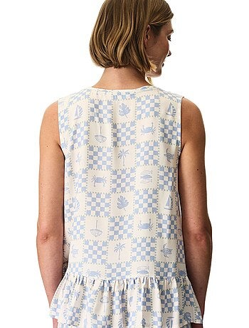 Sun kissed top de pijama de tirantes a cuadros penti