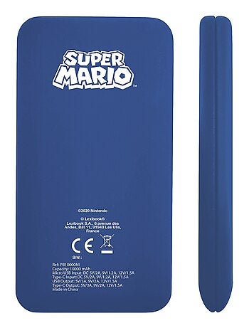 Super Mario Power Bank de carga rápida de 10.000 mAh