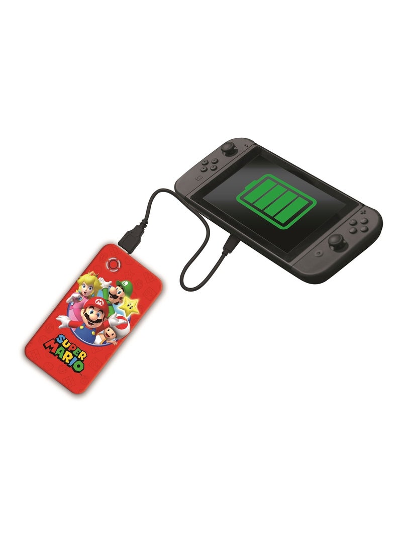 Super Mario Power Bank de carga r?pida de 10.000 mAh Rojo - Kiabi