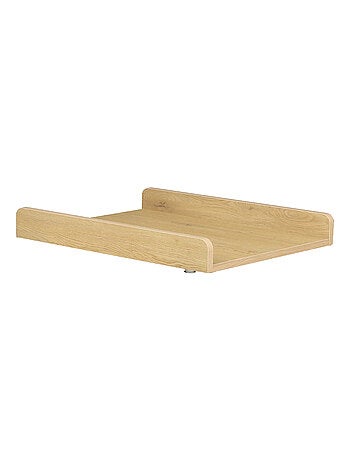 Superficie de cambio deslizante para cómoda de 2 cajones, decoración roble - SAUTHON