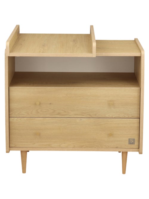 Superficie de cambio deslizante para cómoda de 2 cajones, decoración roble - SAUTHON - Kiabi