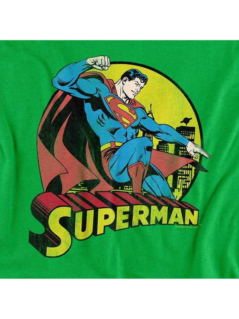 Superman - Camiseta Diseño Diseño Impreso para Adultos Unisex Verde bosque - Kiabi