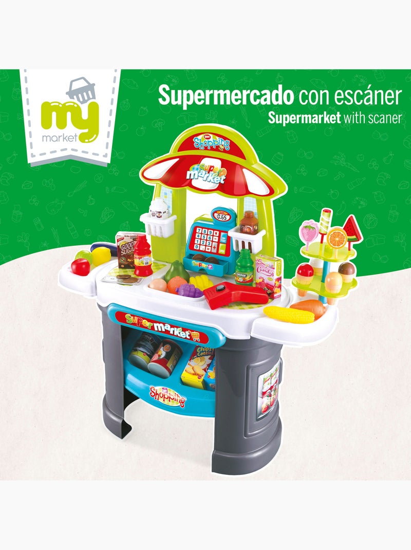 Supermercado con luz, sonido y accesorios my home N/D - Kiabi