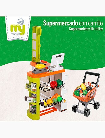 Supermercado juguete c/carrito, luz y sonido my home