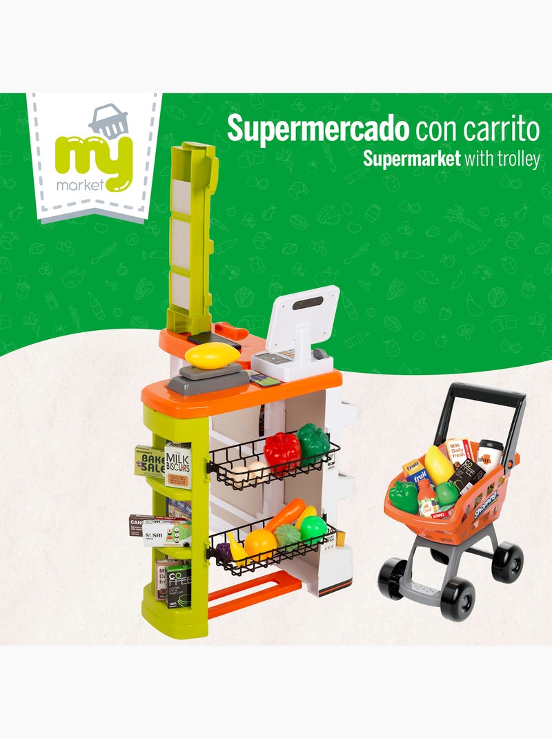 Supermercado juguete c/carrito, luz y sonido my home N/D - Kiabi