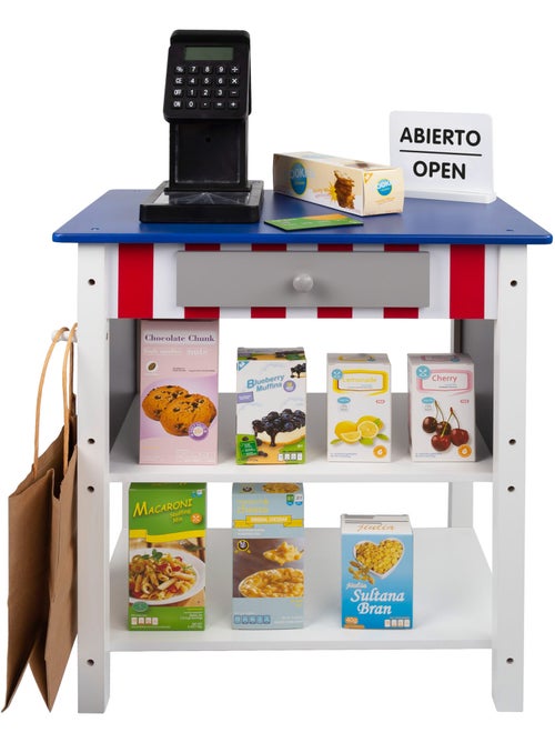 Supermercado madera juguete con accesorios woomax - Kiabi Supermercado madera juguete con accesorios woomax - Kiabi