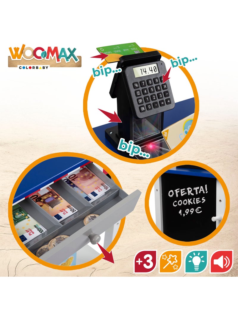 Supermercado madera  juguete con accesorios woomax N/D - Kiabi