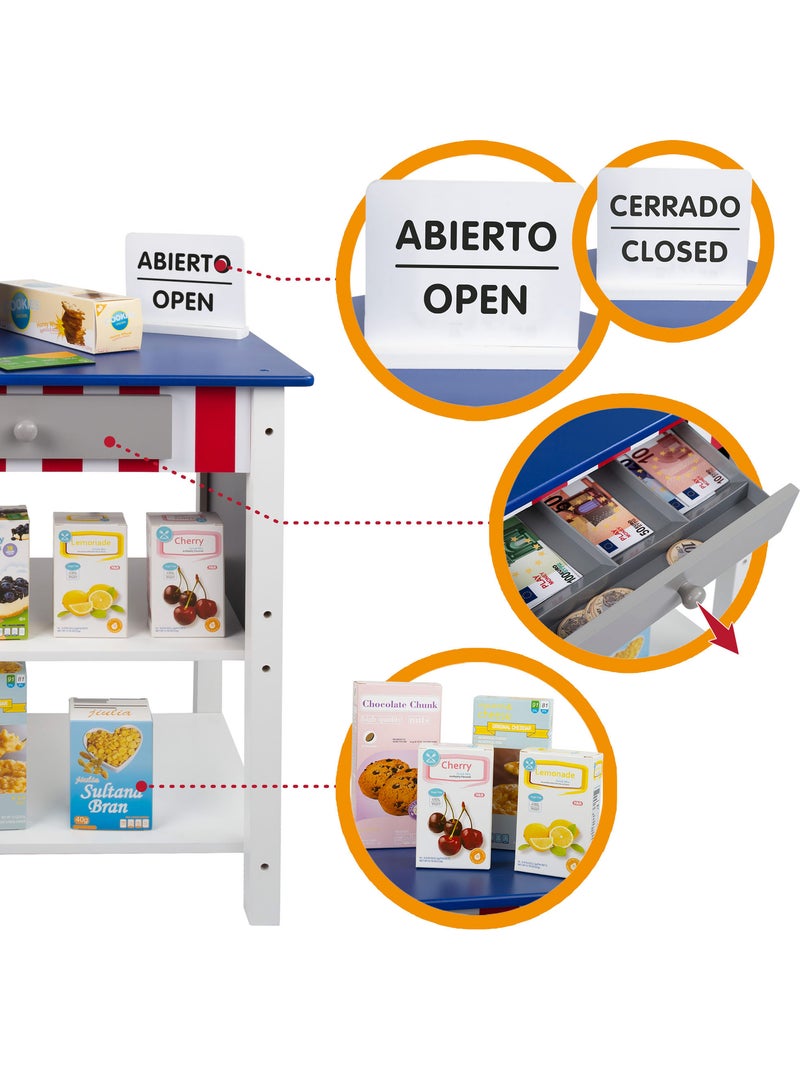 Supermercado madera  juguete con accesorios woomax N/D - Kiabi
