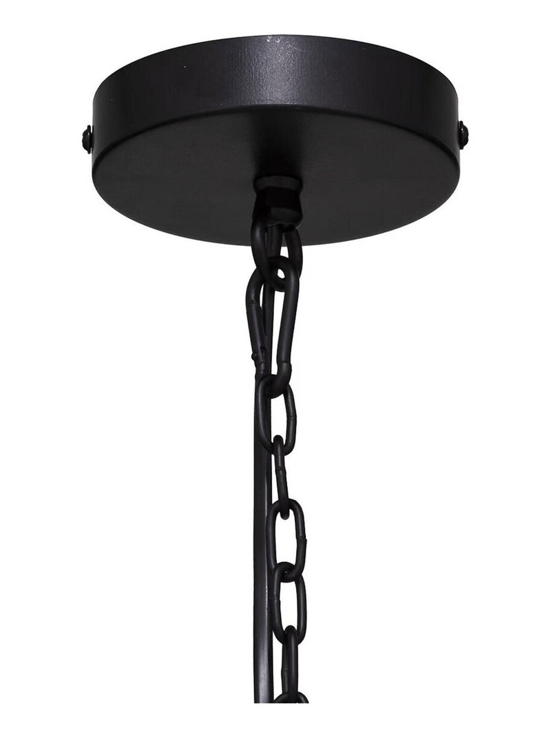 Suspensión con polea de metal y madera Negro - Kiabi