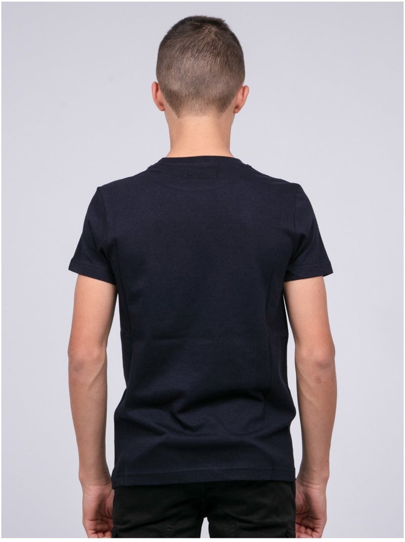 T shirt pur coton JOCTURNE-J Azul marino - Kiabi