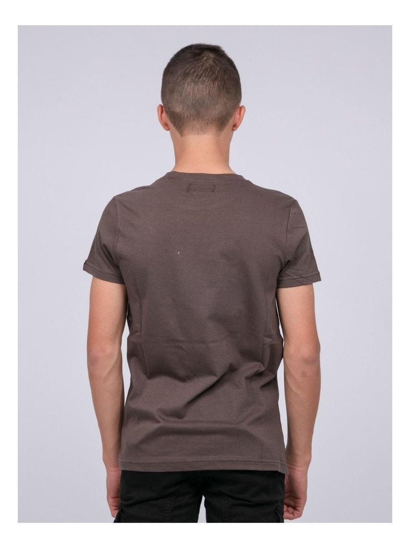T shirt pur coton JOCTURNE-J Caqui - Kiabi