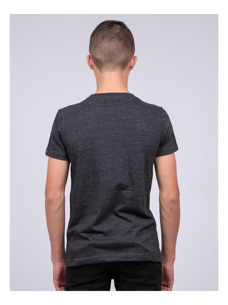 T shirt pur coton JOCTURNE-J Gris oscuro - Kiabi