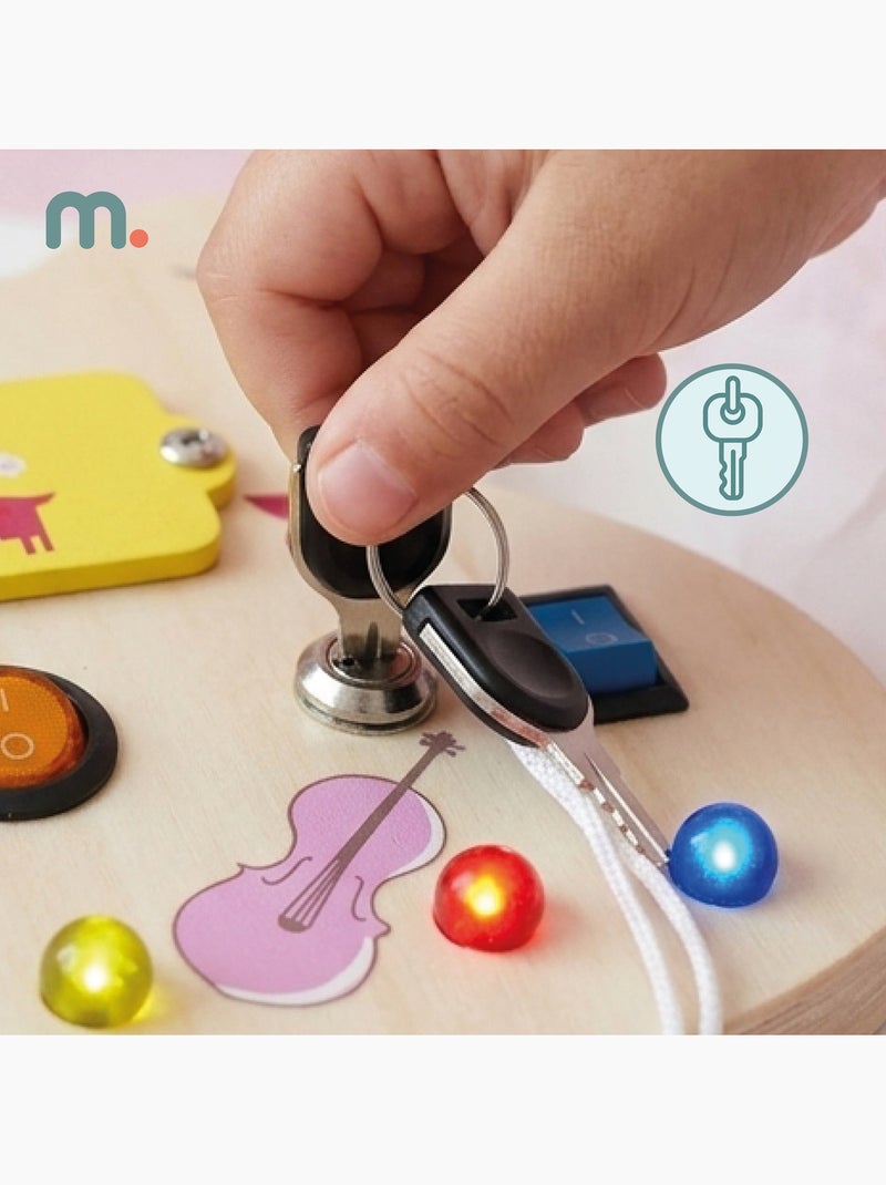 Tabla de actividades madera guitarra led música niños mamabrum N/D - Kiabi