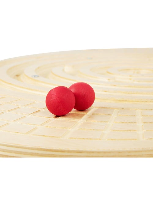 Tabla de equilibrio de madera laberinto bolas niños adultos coordinación - Kiabi