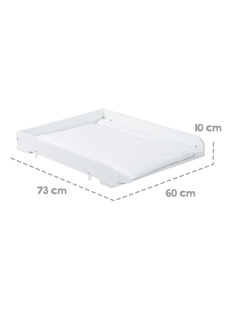 Tablero cambiador para lavadora + colchón impermeable 'Roba' Blanco - Kiabi