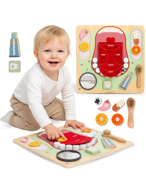 Tablero de actividades madera dentista 45x45cm higiene dental mamabrum - Kiabi Tablero de actividades madera dentista 45x45cm higiene dental mamabrum - Kiabi