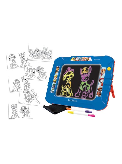 Tablero de dibujo luminoso Paw Patrol Neon con rotuladores y plantillas - Kiabi