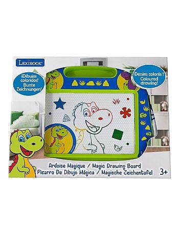 Tablero de dibujo magnético multicolor Dinosaurios con accesorios Formato A5