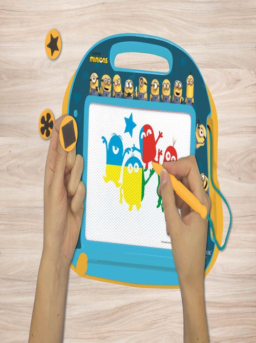 Tablero de dibujo magnético multicolor Minions con accesorios Formato A5 - Kiabi
