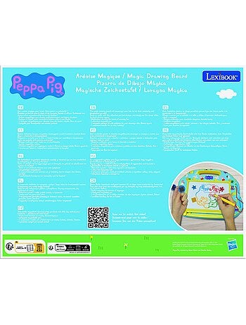Tablero de dibujo magnético multicolor Peppa Pig con accesorios Formato A5